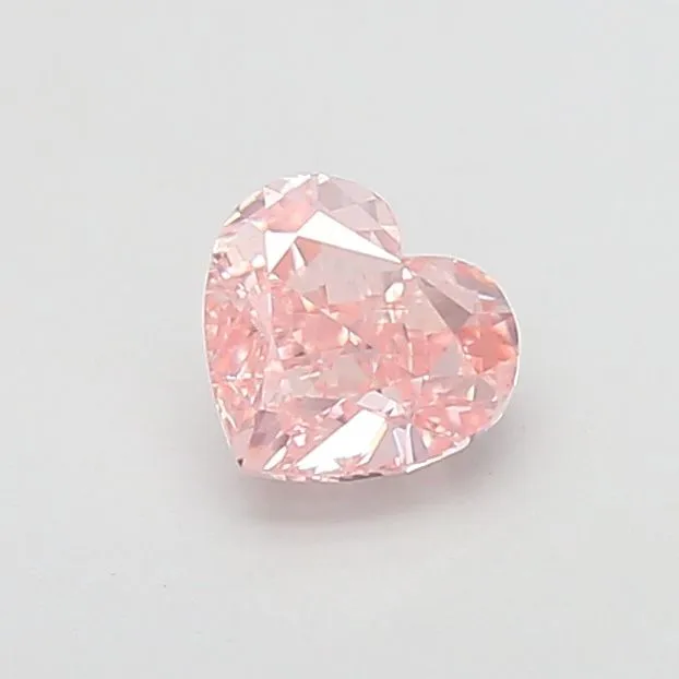 1.09ct HEART Fancy Intense Pink VS1 Coloured Lab diamond