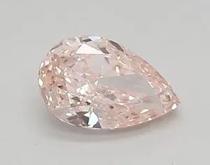 0.45ct PEAR Fancy Intense Pink VVS2 Coloured Lab diamond