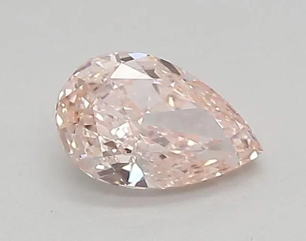 0.45ct PEAR Fancy Intense Pink VVS2 Coloured Lab diamond