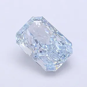 1ct RADIANT Fancy Vivid Blue VVS2 Coloured Lab diamond
