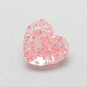 1.93ct HEART Fancy Intense Pink VS1 Coloured Lab diamond