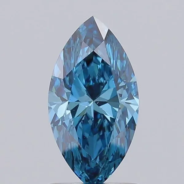 1.04ct MARQUISE Fancy Vivid Blue VS1 Coloured Lab diamond