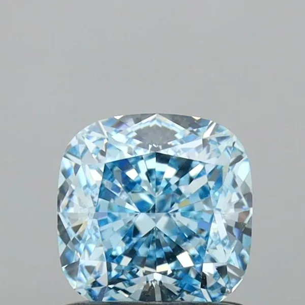 1.01ct CUSHION Fancy Intense Blue VS2 Coloured Lab diamond