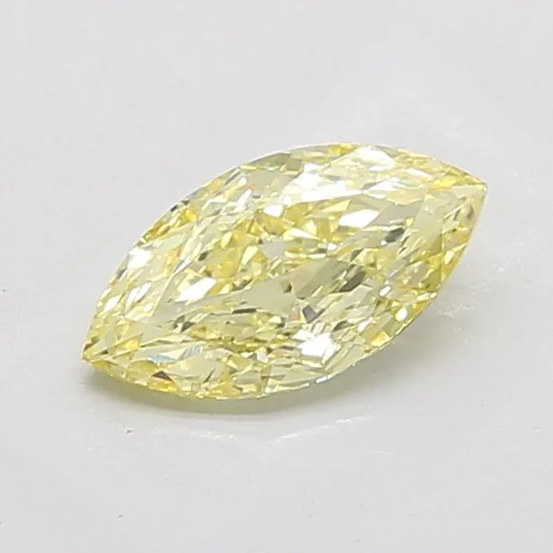 1.54ct MARQUISE Fancy Yellow VVS2 Coloured Lab diamond