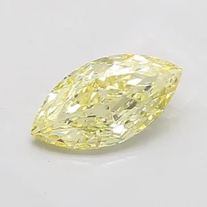 1.54ct MARQUISE Fancy Yellow VVS2 Coloured Lab diamond