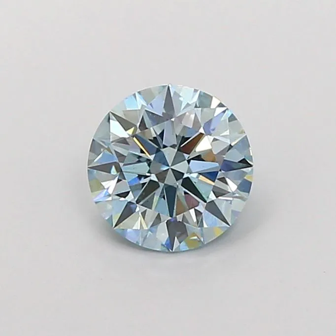 1.08ct ROUND Fancy Intense Blue VS1 Coloured Lab diamond