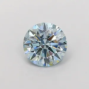 1.08ct ROUND Fancy Intense Blue VS1 Coloured Lab diamond