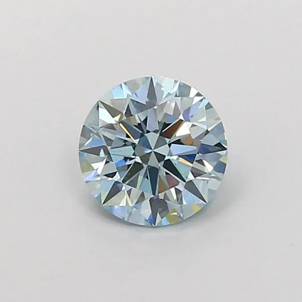 1.08ct ROUND Fancy Intense Blue VS1 Coloured Lab diamond