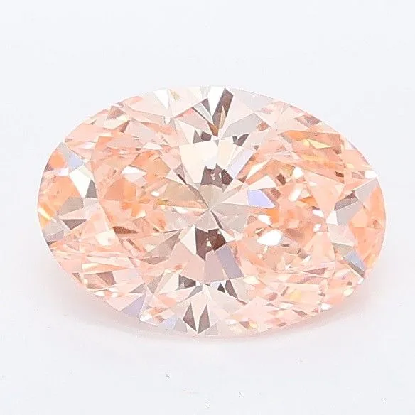 1.05ct OVAL Fancy Vivid Pink VVS2 Coloured Lab diamond