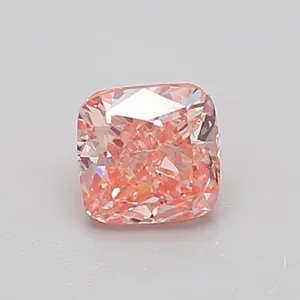 0.54ct CUSHION Fancy Intense Pink VS1 Coloured Lab diamond