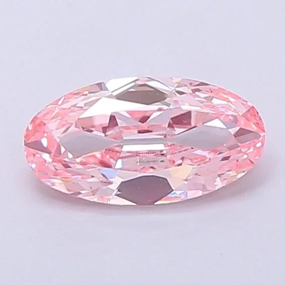 1.01ct OVAL Fancy Intense Pink VS1 Coloured Lab diamond