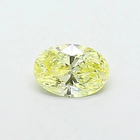 0.62ct OVAL Fancy Light Yellow VS1 Coloured Lab diamond