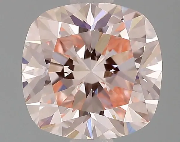 1.07ct CUSHION Fancy Pink VVS2 Coloured Lab diamond