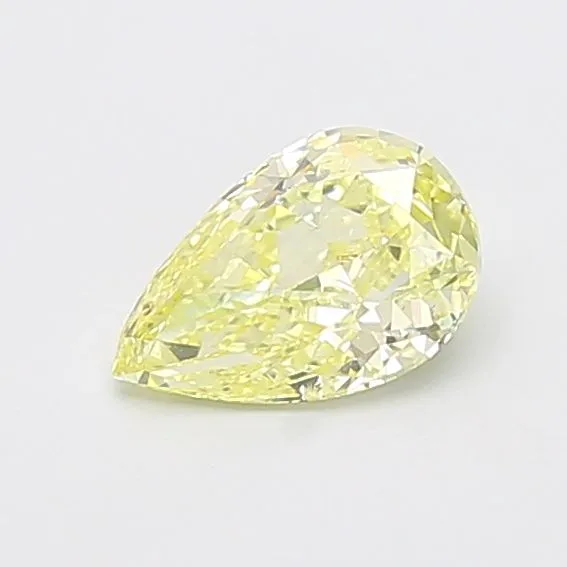 0.98ct PEAR Fancy Yellow SI1 Coloured Lab diamond
