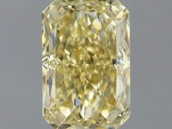 1ct RADIANT Fancy Intense Yellow VS1 Coloured Lab diamond
