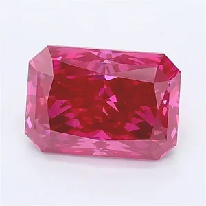 1.32ct RADIANT Fancy Vivid Pink VS1 Coloured Lab diamond
