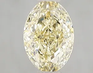 1.08ct OVAL Fancy Yellow VVS1 Coloured Lab diamond
