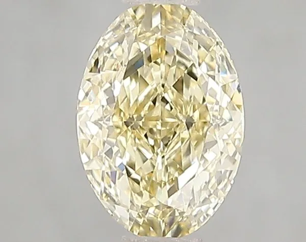 1.08ct OVAL Fancy Yellow VVS1 Coloured Lab diamond