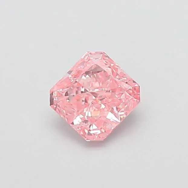 1.25ct RADIANT Fancy Vivid Pink VVS2 Coloured Lab diamond