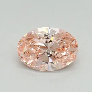 0.5ct OVAL Fancy Vivid Pink VS1 Coloured Lab diamond