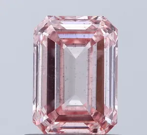 1ct EMERALD Fancy Pink SI1 Coloured Lab diamond