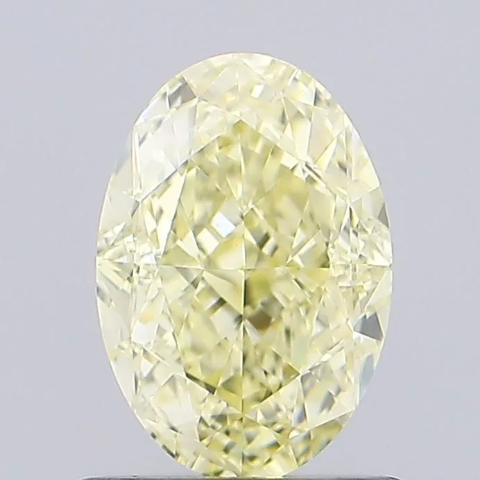 1.04ct OVAL Fancy Yellow VVS2 Coloured Lab diamond