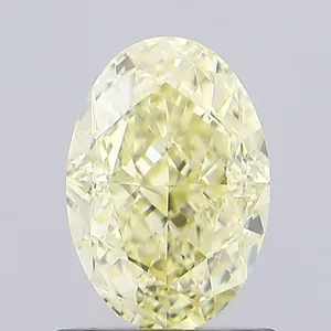 1.04ct OVAL Fancy Yellow VVS2 Coloured Lab diamond