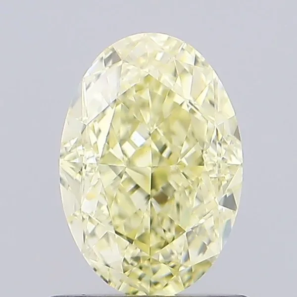 1.04ct OVAL Fancy Yellow VVS2 Coloured Lab diamond