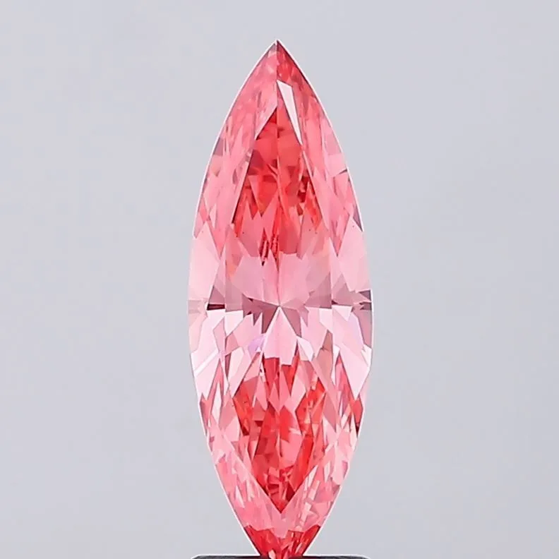 2.24ct MARQUISE Fancy Vivid Pink VS1 Coloured Lab diamond