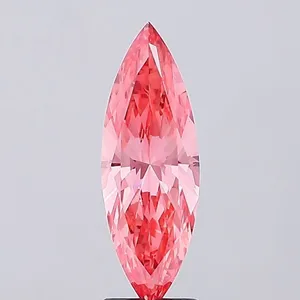 2.24ct MARQUISE Fancy Vivid Pink VS1 Coloured Lab diamond