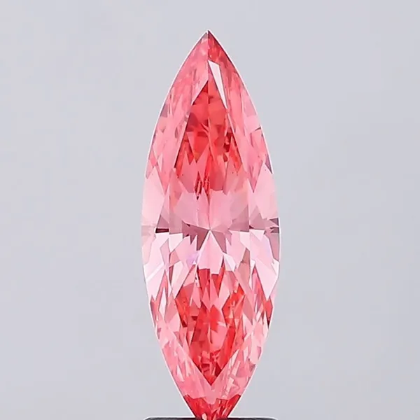 2.24ct MARQUISE Fancy Vivid Pink VS1 Coloured Lab diamond