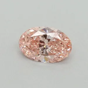 0.32ct OVAL Fancy Intense Pink VS2 Coloured Lab diamond