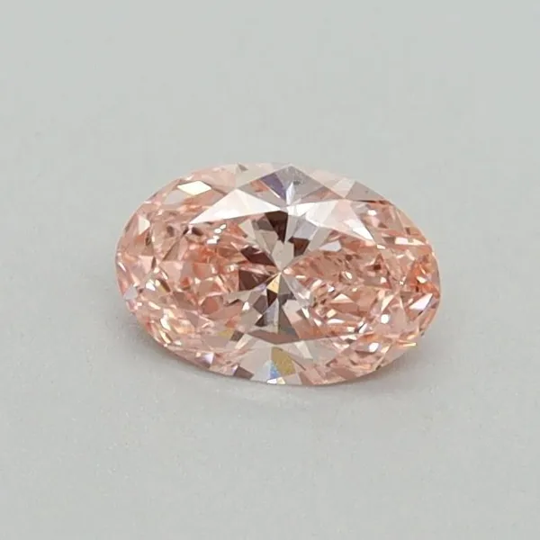 0.32ct OVAL Fancy Intense Pink VS2 Coloured Lab diamond