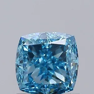 1.06ct CUSHION Fancy Vivid Blue VVS2 Coloured Lab diamond