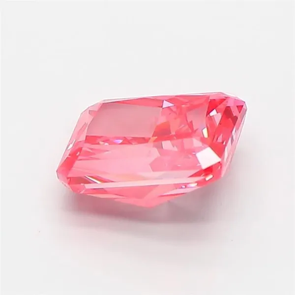 1.42ct RADIANT Fancy Vivid Pink VVS2 Coloured Lab diamond