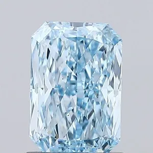 1.01ct RADIANT Fancy Vivid Blue VS1 Coloured Lab diamond