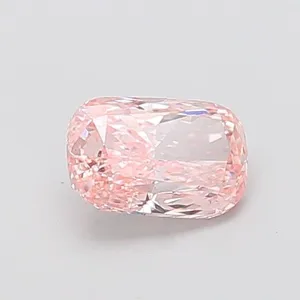 1.01ct CUSHION Fancy Vivid Pink VS2 Coloured Lab diamond