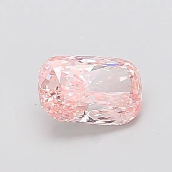 1.01ct CUSHION Fancy Vivid Pink VS2 Coloured Lab diamond