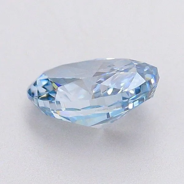 1.08ct OVAL Fancy Vivid Blue VVS2 Coloured Lab diamond