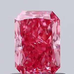 0.56ct RADIANT Fancy Vivid Pink VS1 Coloured Lab diamond