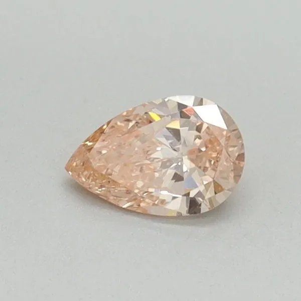0.3ct PEAR Fancy Intense Pink VS1 Coloured Lab diamond