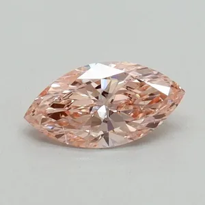 0.4ct MARQUISE Fancy Intense Pink VS2 Coloured Lab diamond