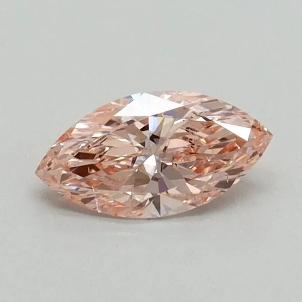 0.4ct MARQUISE Fancy Intense Pink VS2 Coloured Lab diamond