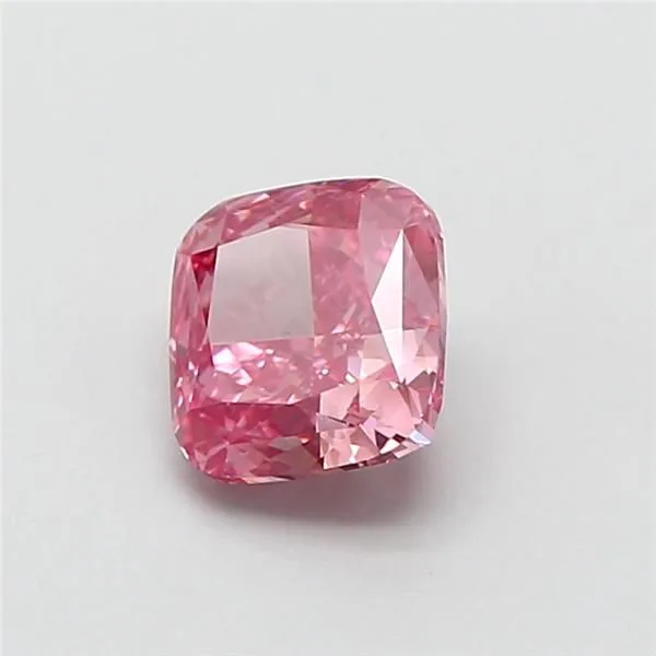 1.03ct CUSHION Fancy Vivid Pink VS1 Coloured Lab diamond
