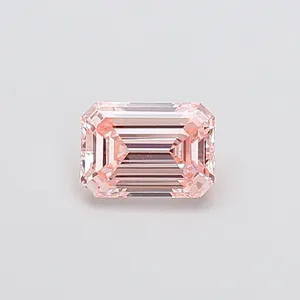 1.04ct EMERALD Fancy Intense Pink VVS2 Coloured Lab diamond