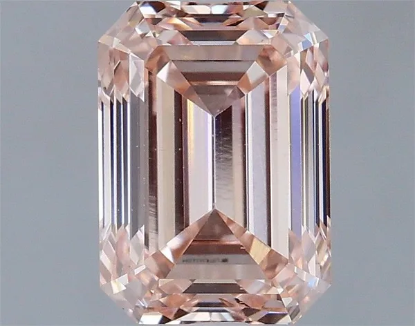 1.58ct EMERALD Fancy Intense Pink VS1 Coloured Lab diamond