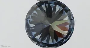 0.37ct ROUND Fancy Vivid Blue VS1 Coloured Lab diamond