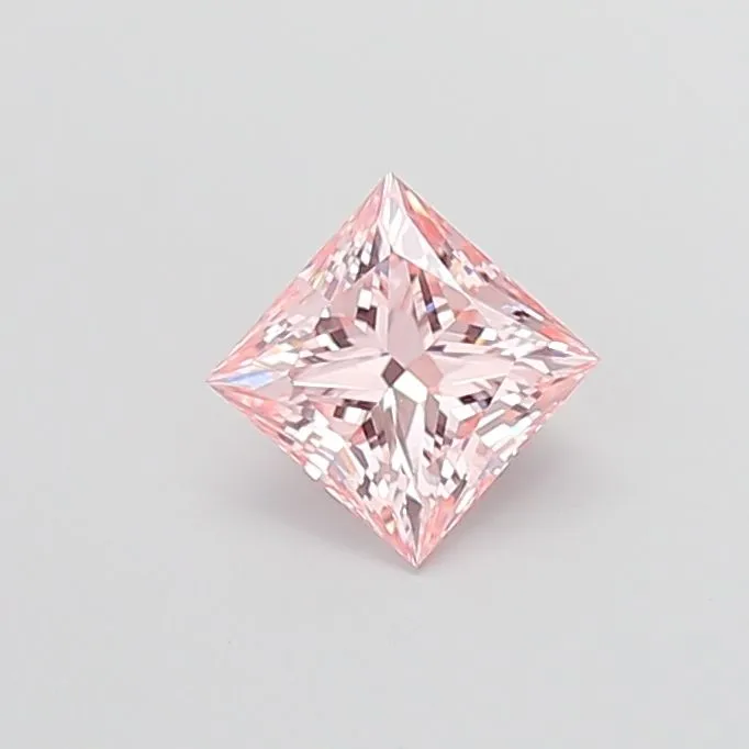 1.04ct PRINCESS Fancy Intense Pink VVS2 Coloured Lab diamond