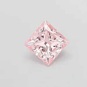 1.04ct PRINCESS Fancy Intense Pink VVS2 Coloured Lab diamond
