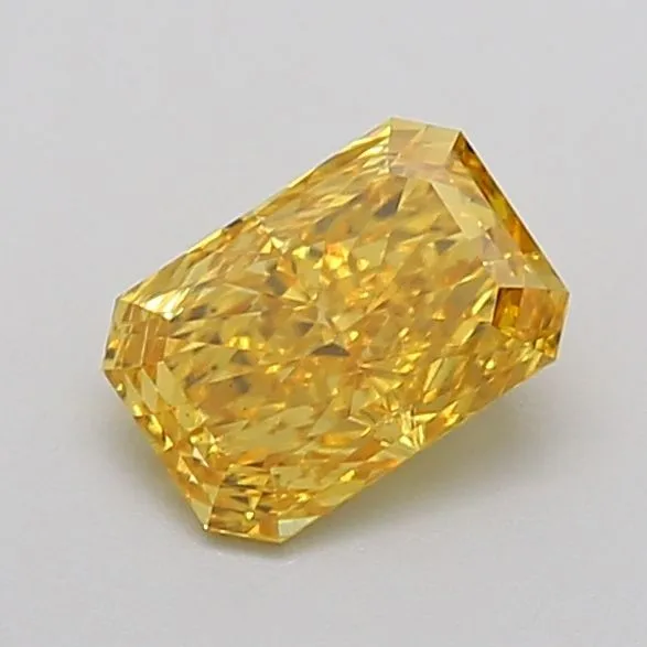 1.01ct RADIANT Fancy Vivid Yellow VS2 Coloured Lab diamond